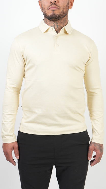 POLO • LONGSLEEVE • BEIGE
