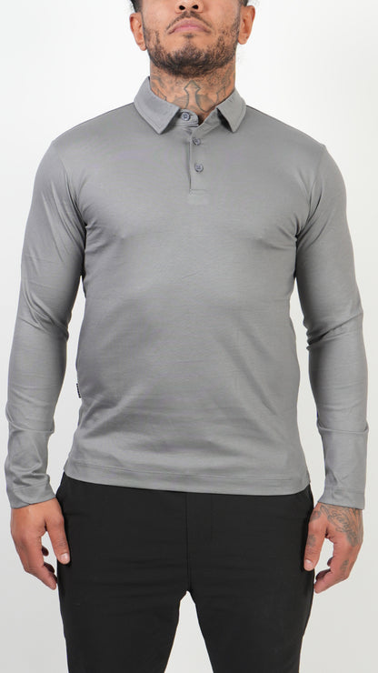 POLO • LONGSLEEVE • GREY