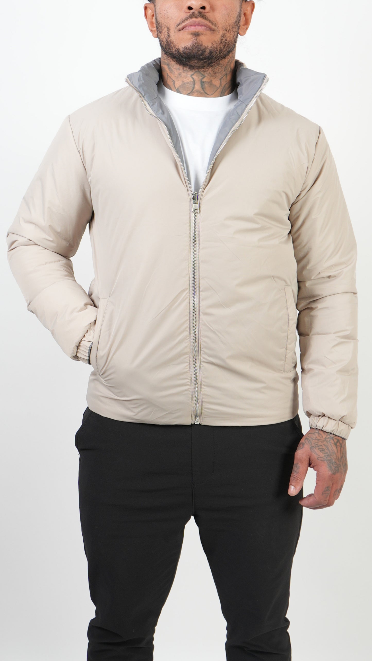 GIACCA REVERSIBILE • GRIGIO