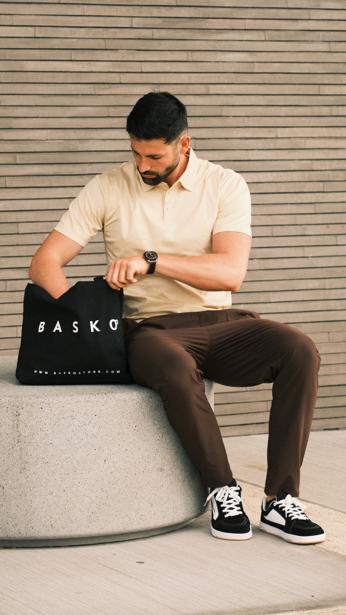 BASKO TOTE BAG • BLACK