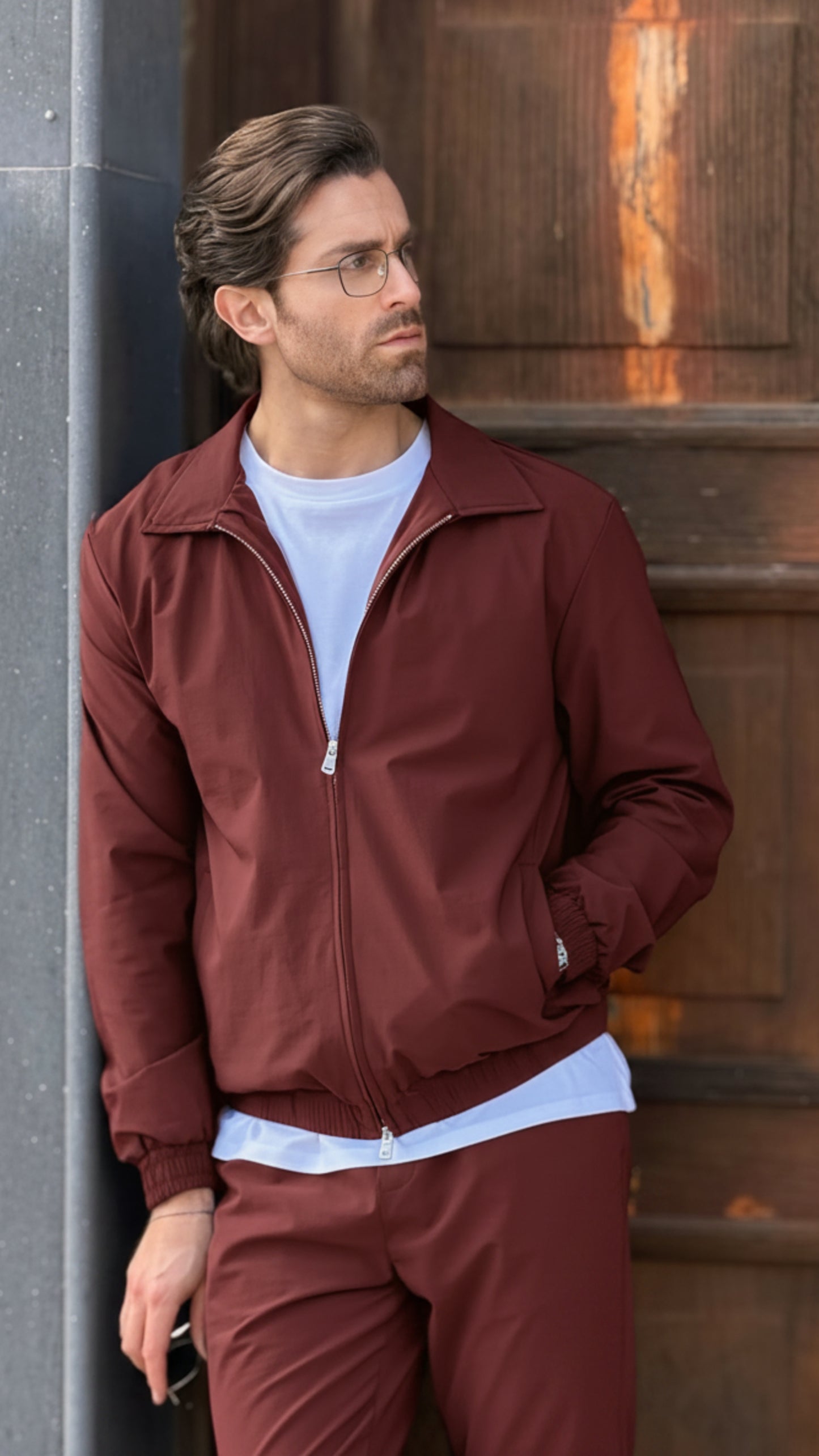 AURA • PANTS • BURGUNDY
