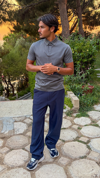 POLO • SHORTSLEEVE • GREY