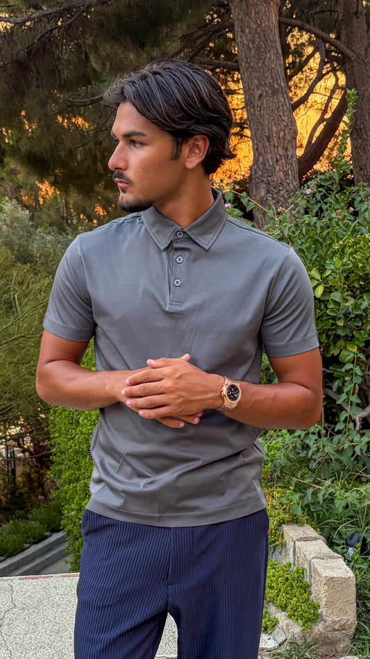 POLO • SHORTSLEEVE • GREY