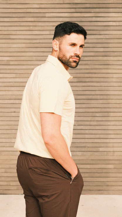 POLO • MANICA CORTA • BEIGE