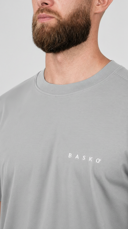 BASKO LOGO • T-SHIRT • LIGHT GREY