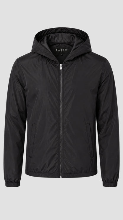 HOODED JACKET • BLACK