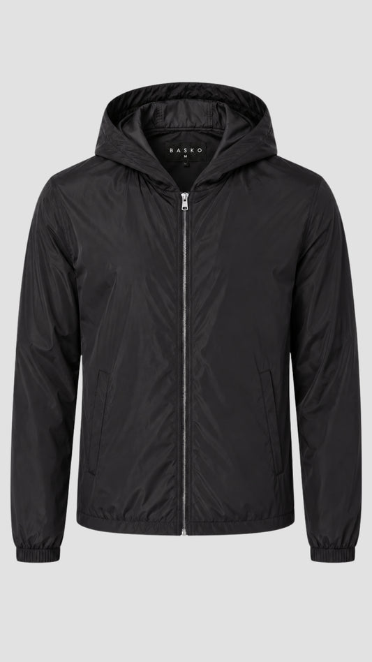 HOODED JACKET • BLACK