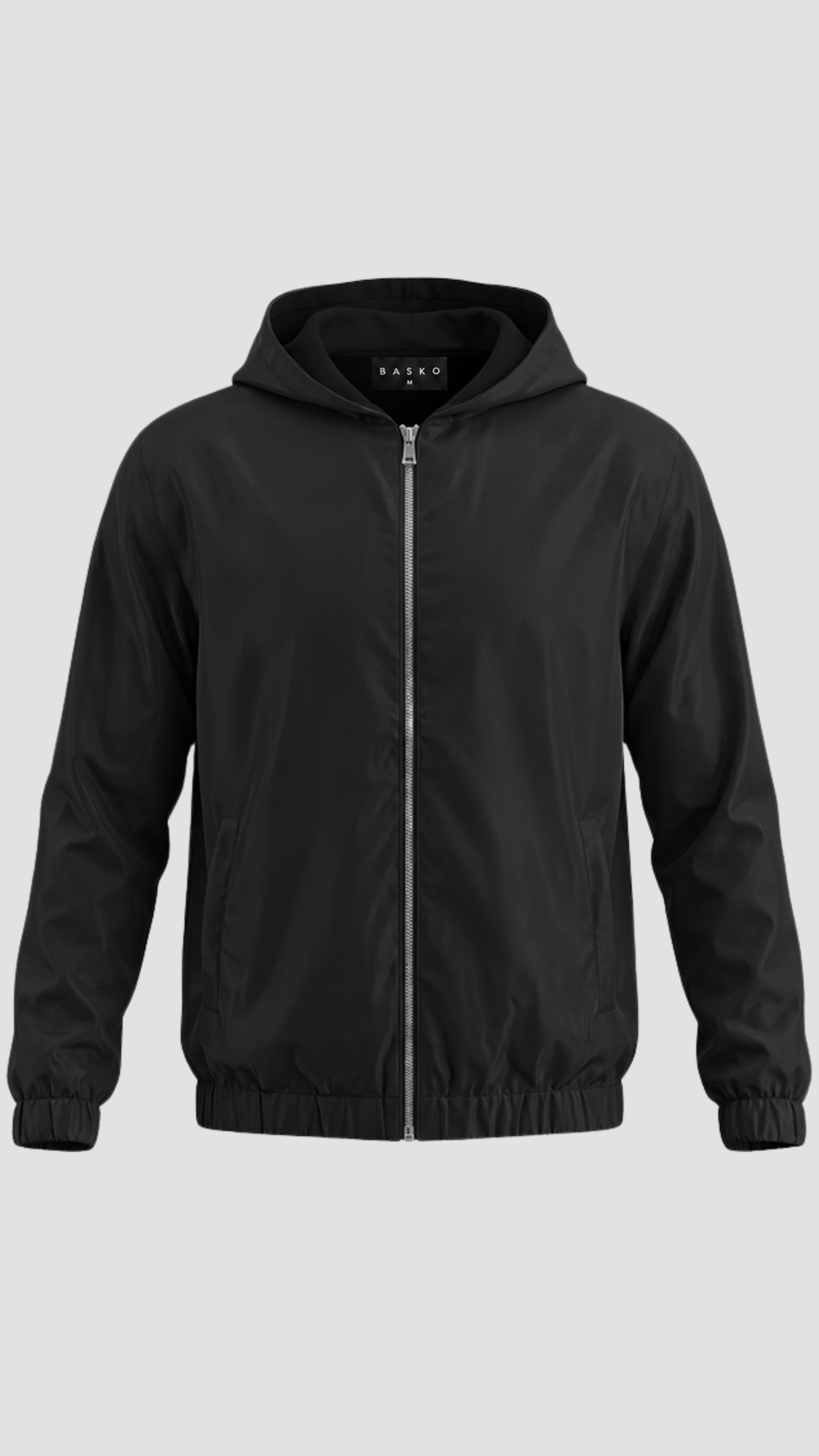 HOODED JACKET • BLACK