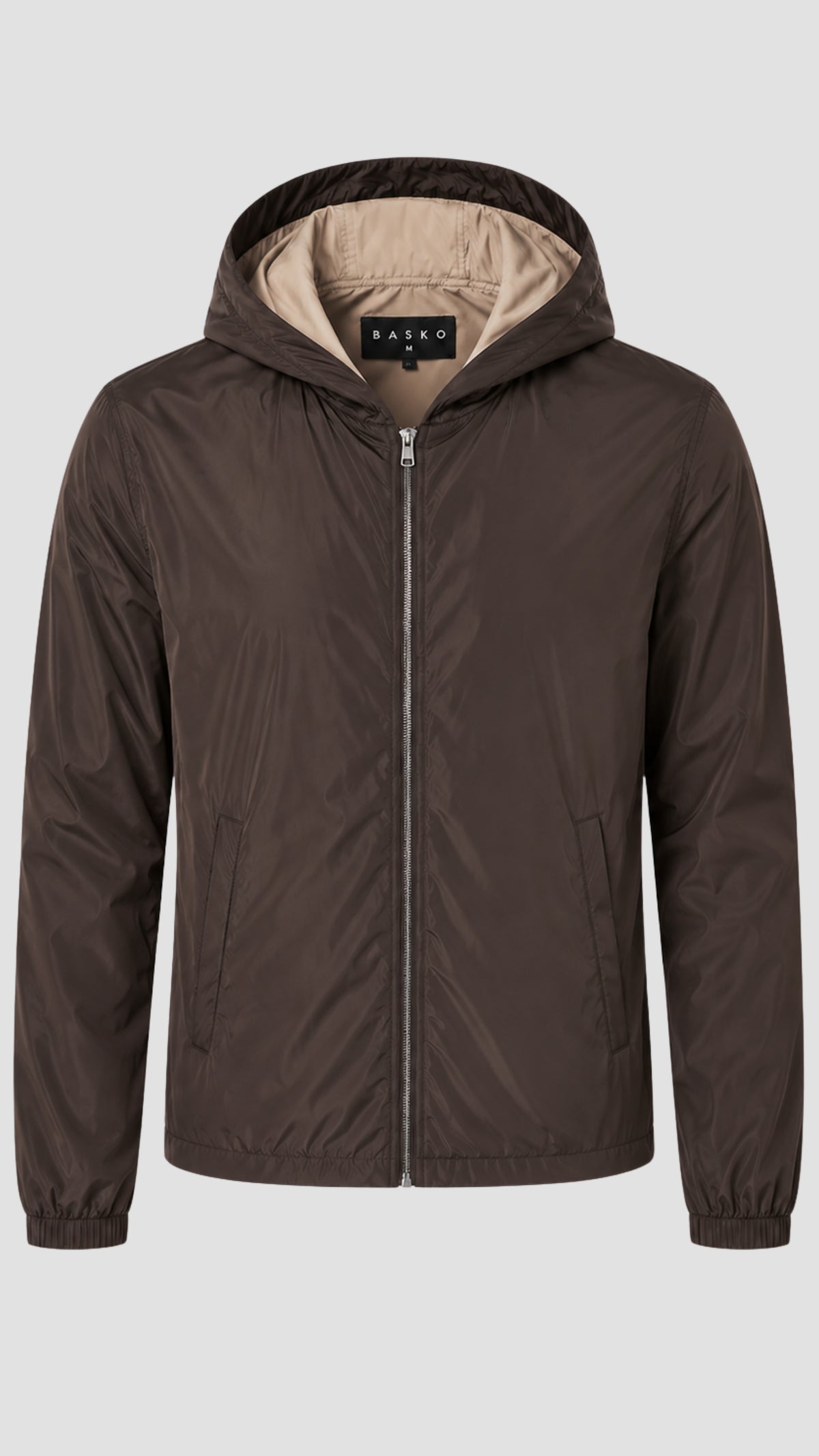 HOODED JACKET • BROWN