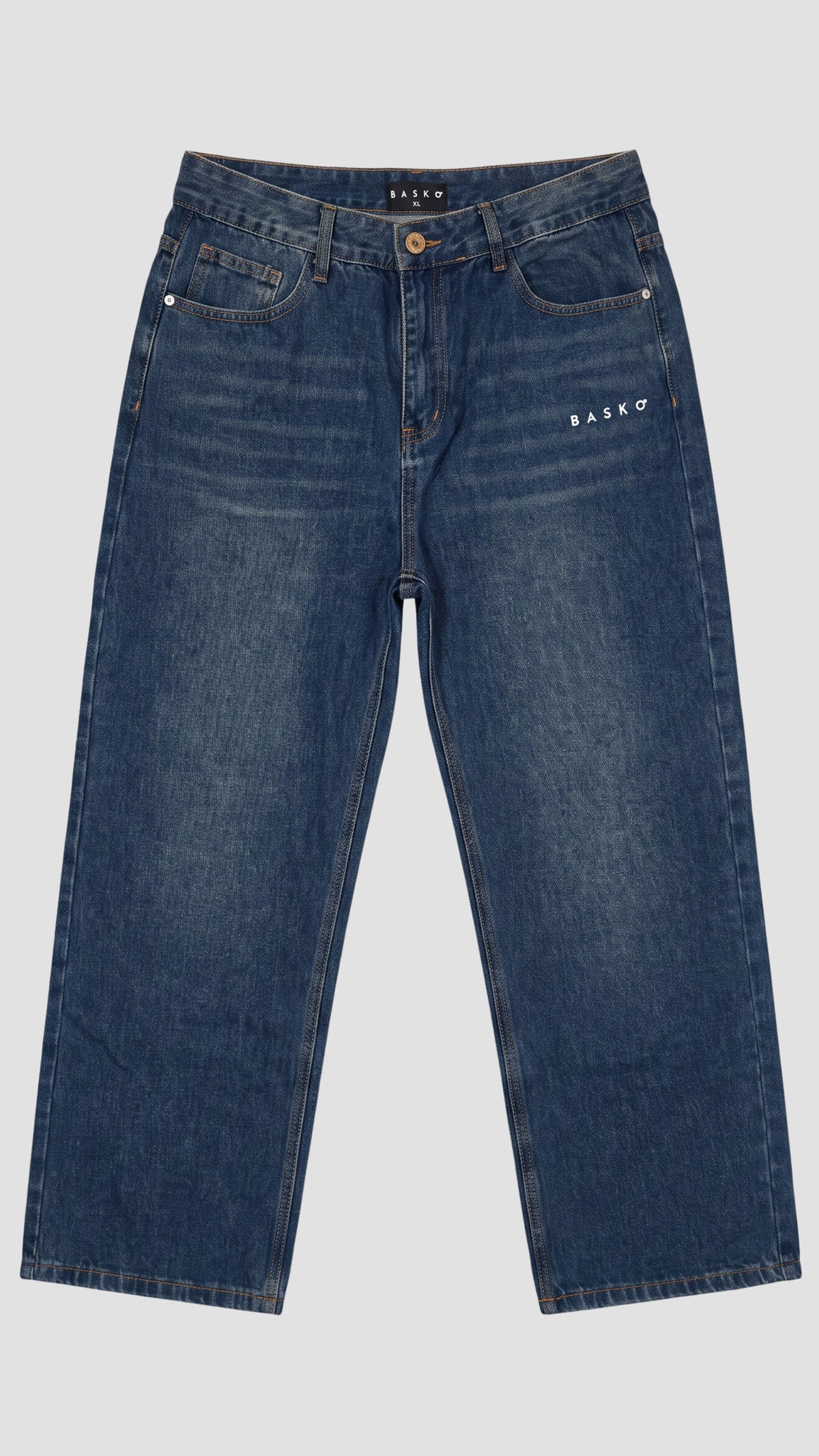 LOGO BASKO • JEANS • BLU