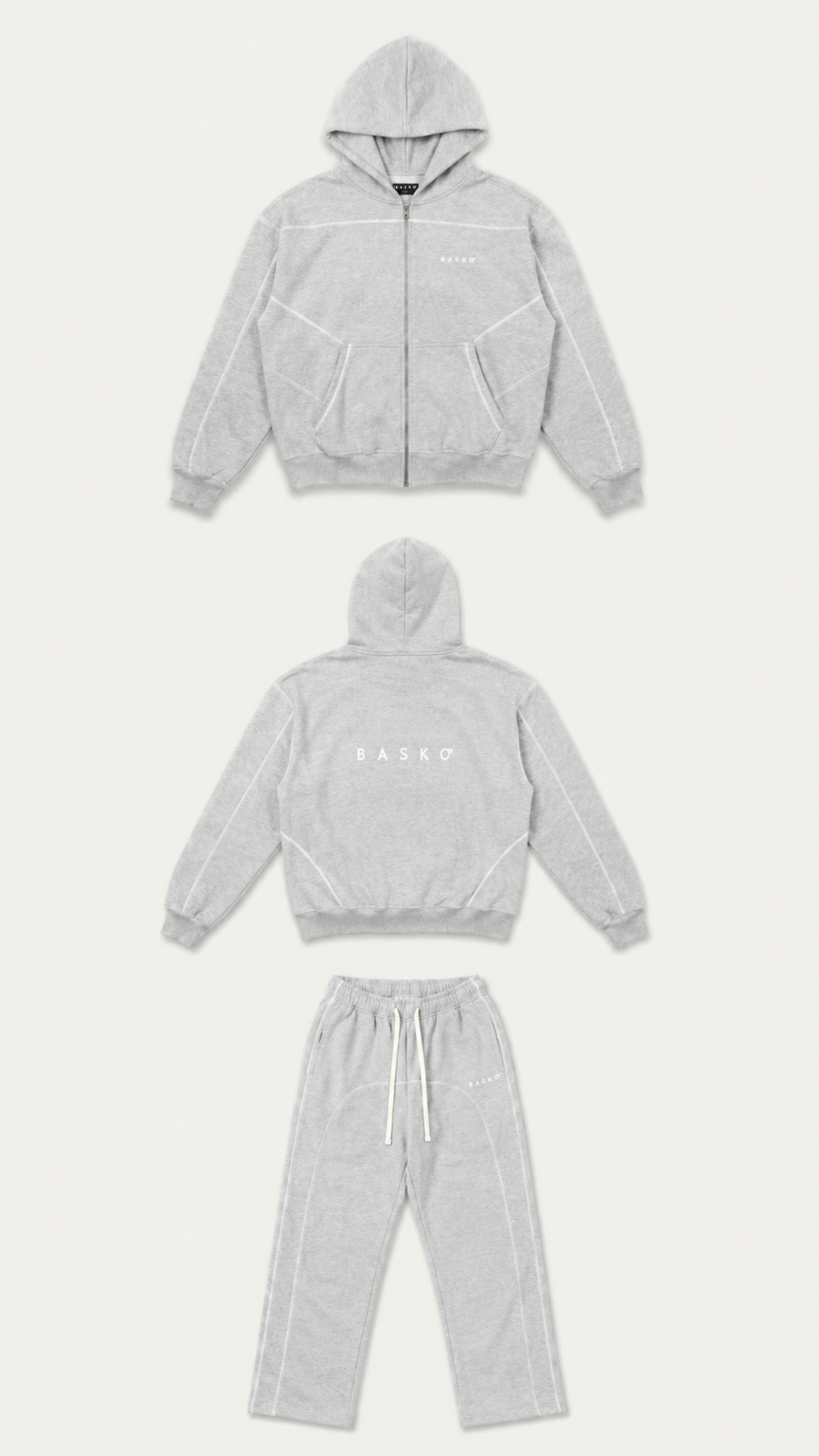 BASKO LOGO • TRACKSUIT • GREY