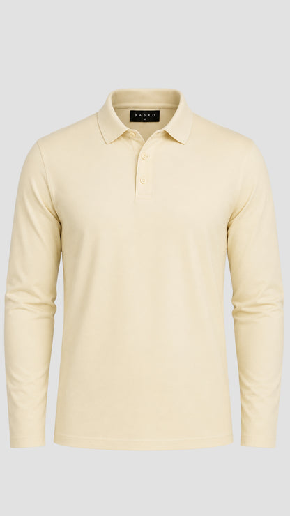 POLO • MANCHES LONGUES • BEIGE