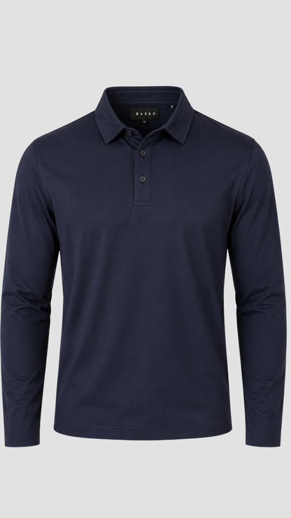 POLO • MANGA LARGA • AZUL
