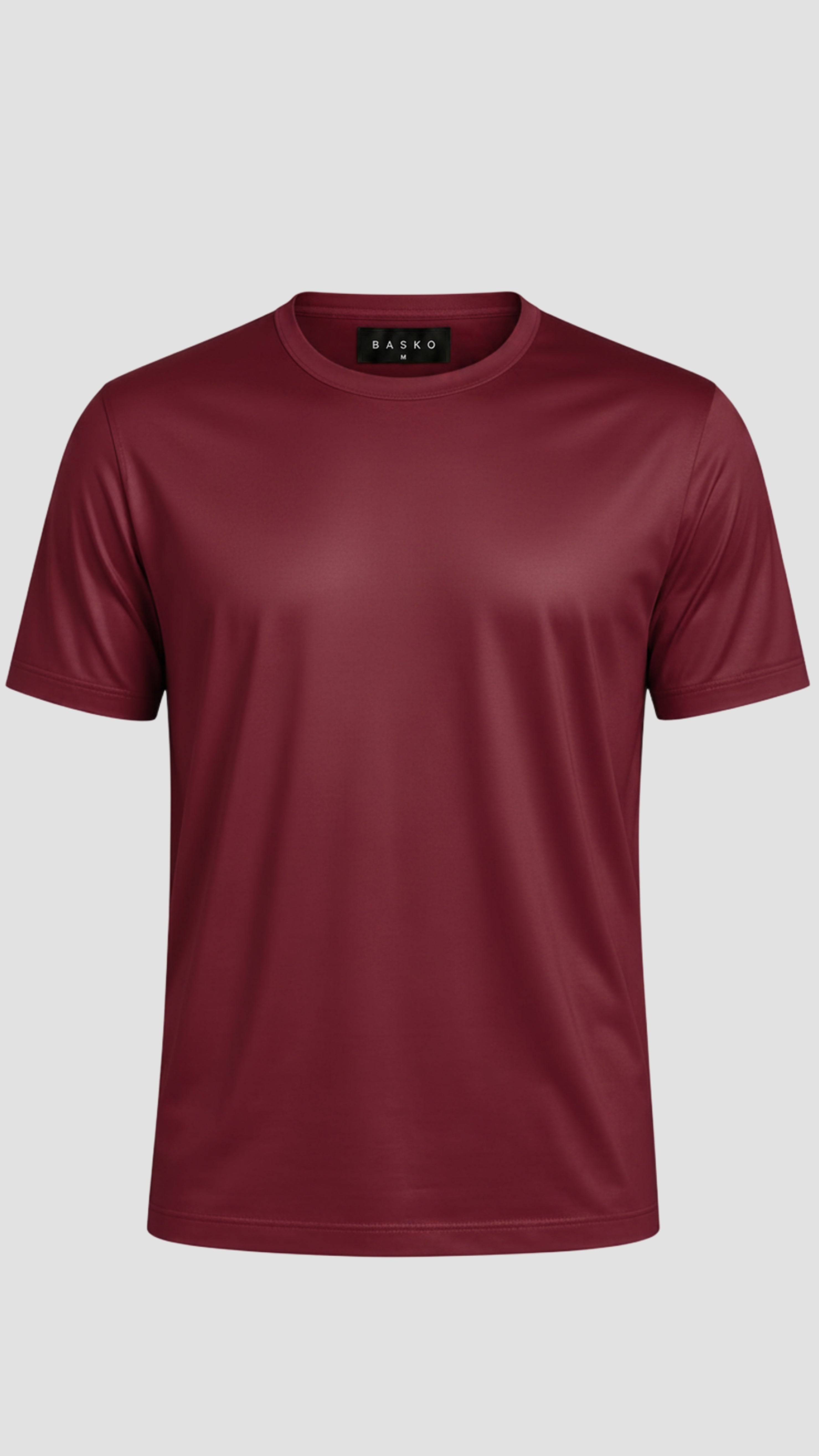 T-SHIRT  • SLIM FIT • BURGUNDY
