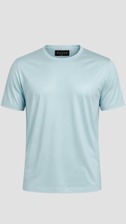 T-SHIRT • SLIM FIT • AZZURRO