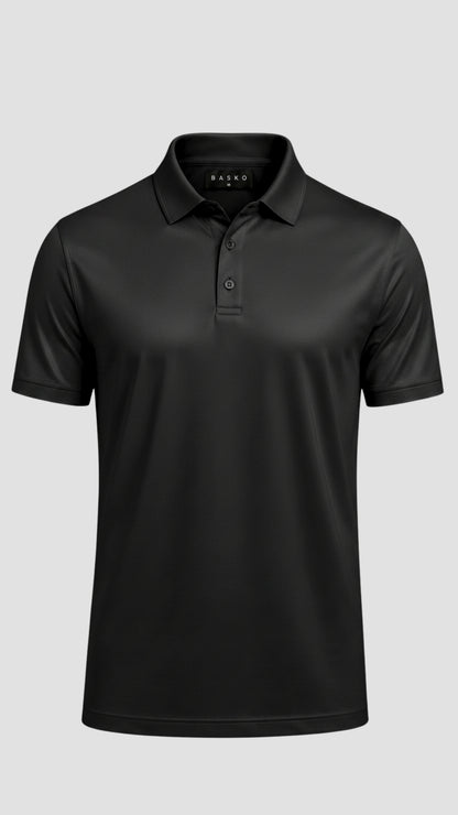 POLO • MANGA CORTA • NEGRO
