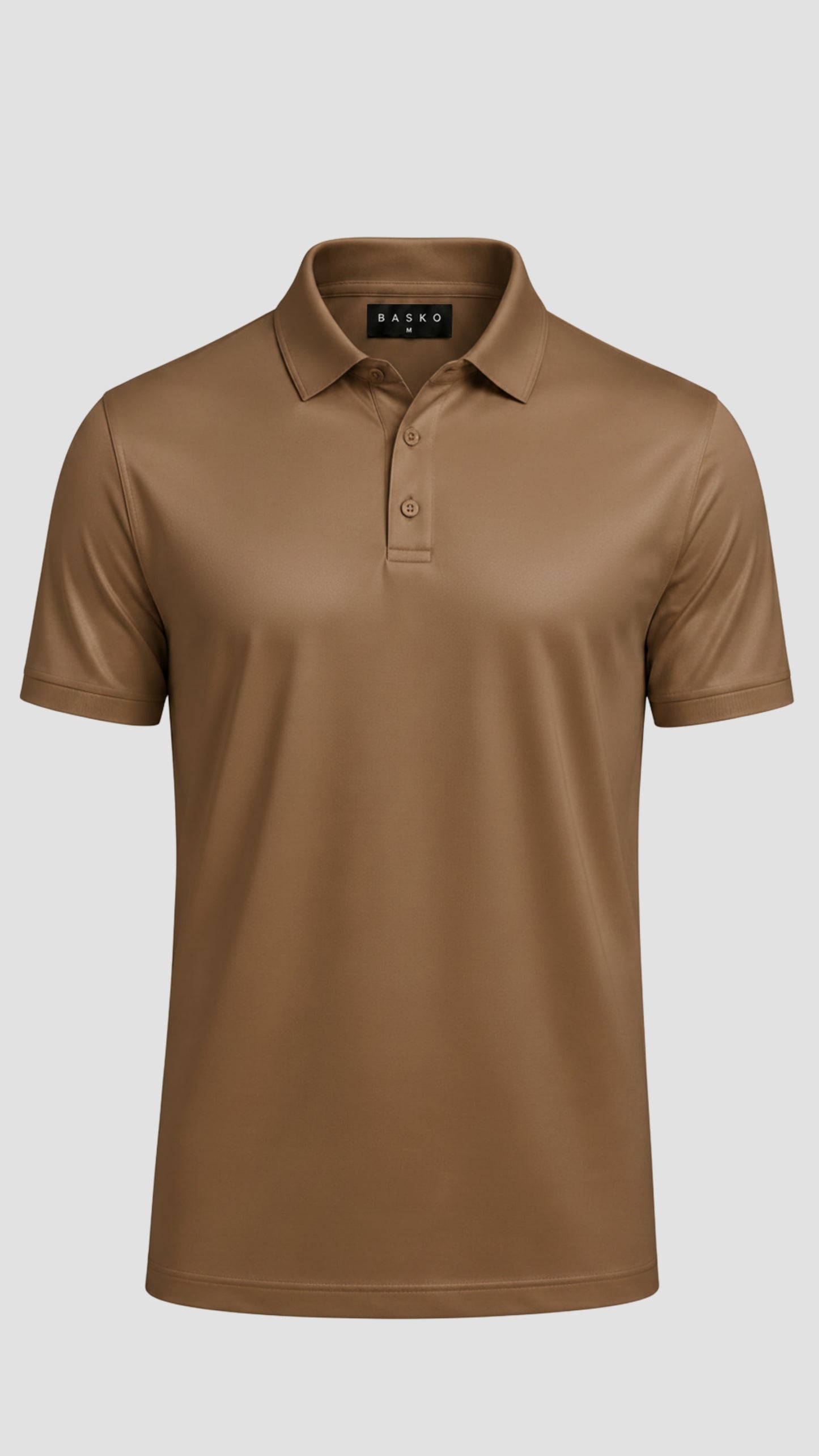 POLO • MANCHES COURTES • MARRON