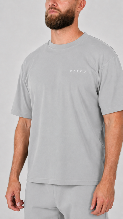 BASKO LOGO • T-SHIRT • LIGHT GREY