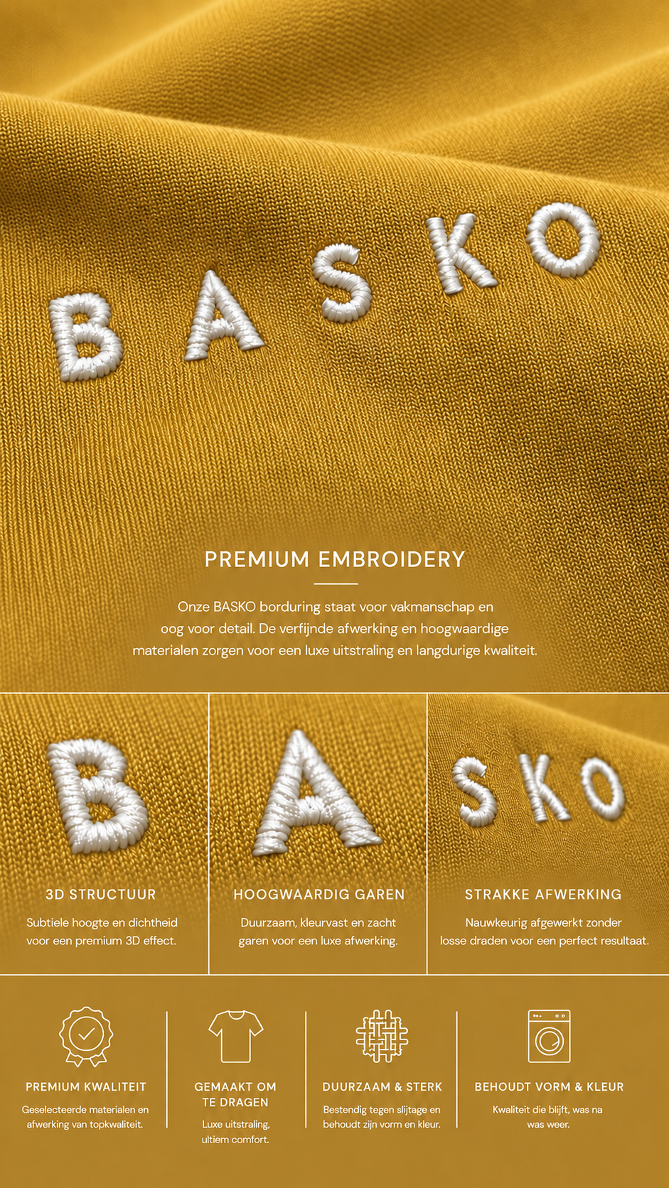 BASKO LOGO • T-SHIRT • YELLOW