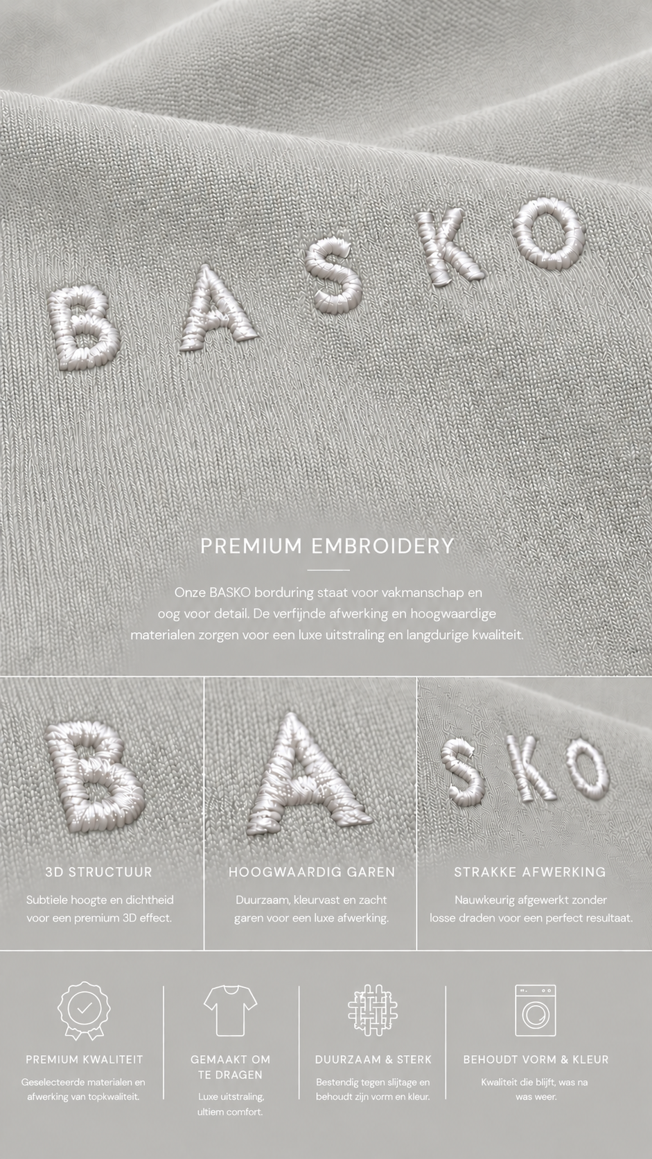 BASKO LOGO • T-SHIRT • LIGHT GREY