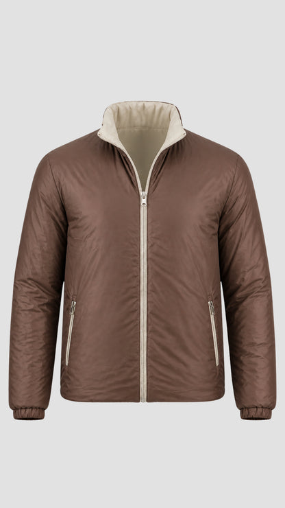 REVERSIBLE JACKET • BROWN