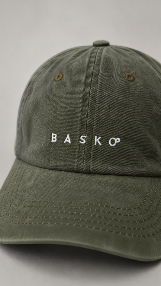 BASKO LOGO CAP • OLIVE