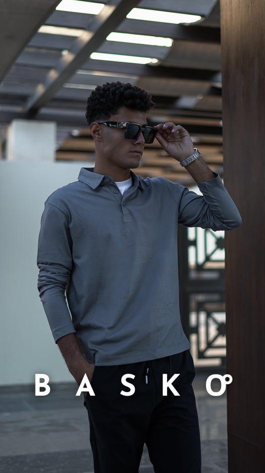 POLO • LONGSLEEVE • GREY